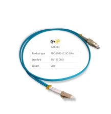 Cabcoil Шнур волоконно-оптический (патч корд) duplex LC-SC 50/125 mm OM3 20м LSZH