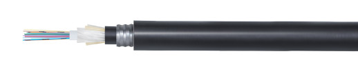 Cabcoil Оптоволоконный кабель 50/125 многомодовый, 4 волокна, loose tube, бронированный стальной лентой, для внешней прокладки, PE, черный