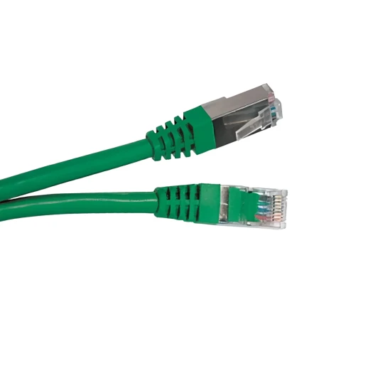 Cabcoil Патч корд медный, категории 6, типа RJ45-RJ45, экранированный, LSZH, 0.3m, цвет зеленый