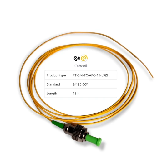 Cabcoil Пигтейл FC/APC 9/125 sm 15м LSZH