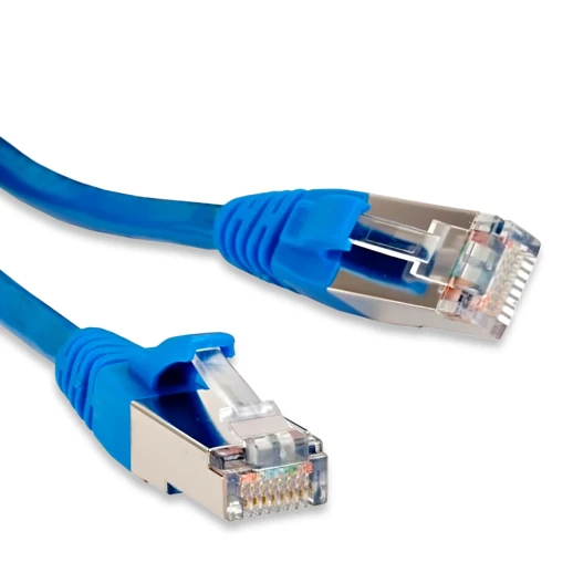 Cabcoil Патч корд медный, категории 5e, типа RJ45-RJ45, экранированный, LSZH, 1.5m, цвет синий