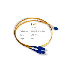 Cabcoil Шнур волоконно-оптический (патч корд) duplex LC-SC 9/125 sm 20м LSZH