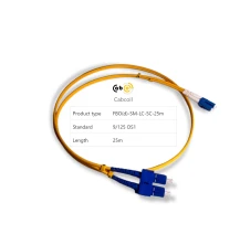 Cabcoil Шнур волоконно-оптический (патч корд) duplex LC-SC 9/125 sm 25м LSZH