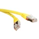 Cabcoil Патч корд медный, категории 5e, типа RJ45-RJ45, экранированный, LSZH, 3m, цвет желтый