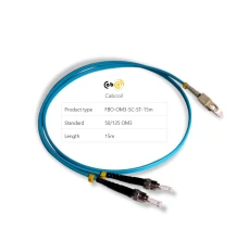Cabcoil Шнур волоконно-оптический (патч корд) duplex SC-ST 50/125 mm OM3 15м LSZH