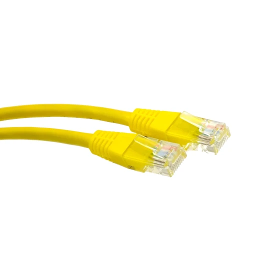 Cabcoil Патч корд медный, категории 5e, типа RJ45-RJ45, не экранированный, LSZH, 15m, цвет желтый