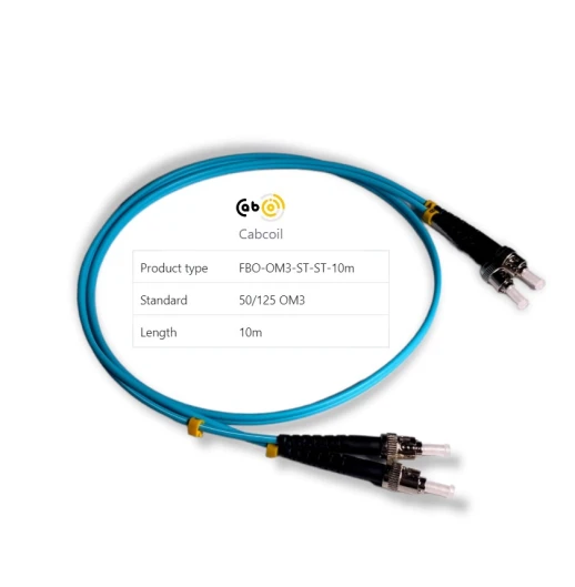 Cabcoil Шнур волоконно-оптический (патч корд) duplex ST-ST 50/125 mm OM3 10м LSZH