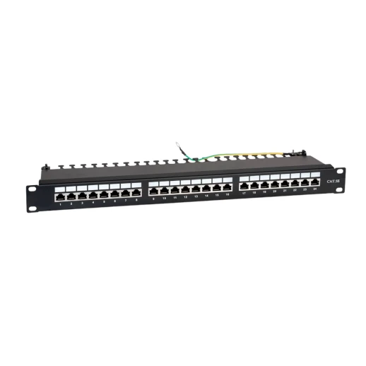 Cabcoil патч-панель 19" 24 порта, FTP, категории 5, 1U с задним кабельным организатором