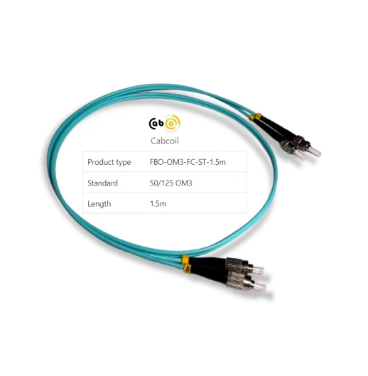Cabcoil Шнур волоконно-оптический (патч корд) duplex FC-ST 50/125 mm OM3 1,5м LSZH