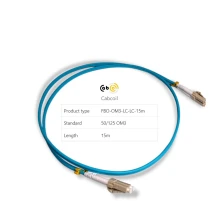 Cabcoil Шнур волоконно-оптический (патч корд) duplex LC-LC 50/125 mm OM3 15м LSZH